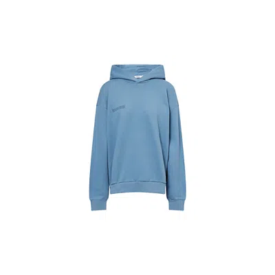 Pangaia Womens Indigo Blue 365 Logo-print Cotton-jersey Hoody Xl