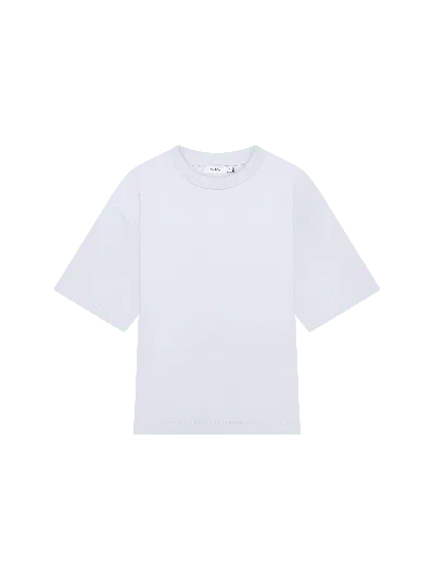 Pangaia Womens Interlock Oversized T-shirt—ice Grey In Gray