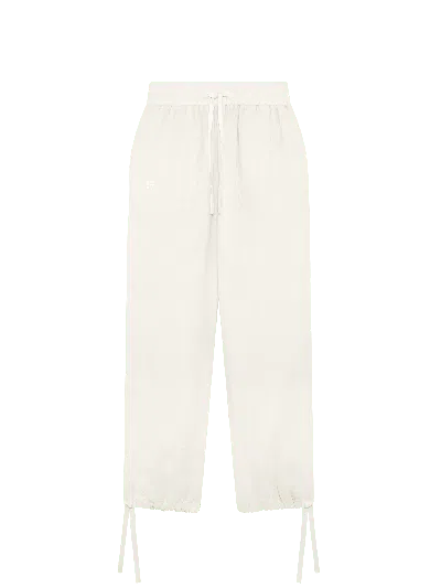 Pangaia Womens Linen Trousers—bone White