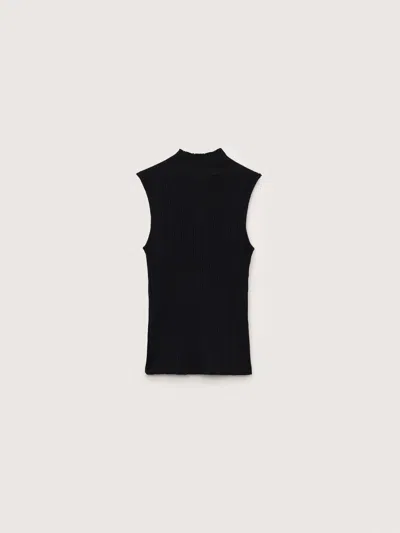 Pangaia Womens Merino Wool Sleeveless Top In Black