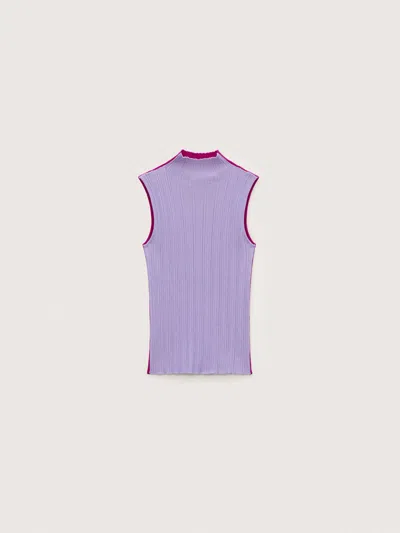 Pangaia Womens Merino Wool Sleeveless Top In Lavender Haze