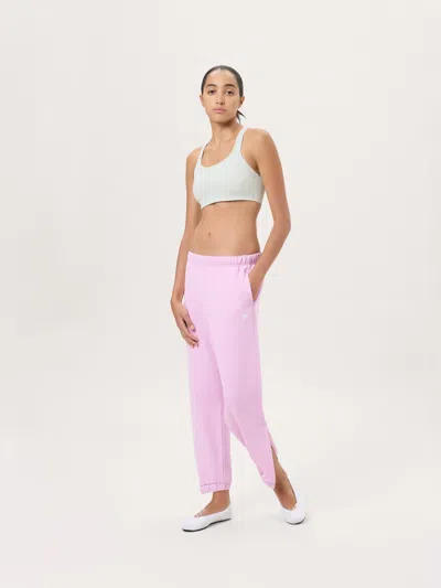 Pangaia Womens Midweight Logo Sweatpants—blush Drift In Animal Print