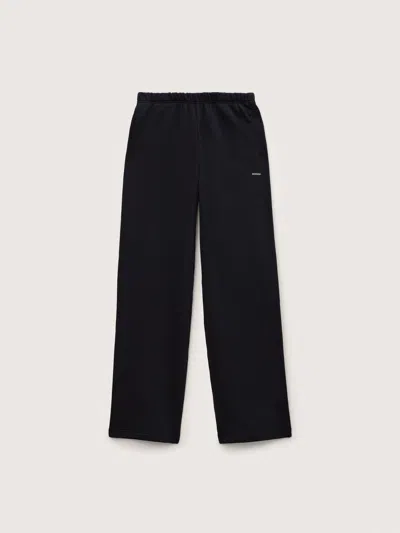 Pangaia Womens Midweight Straight Leg Sweatpants—black