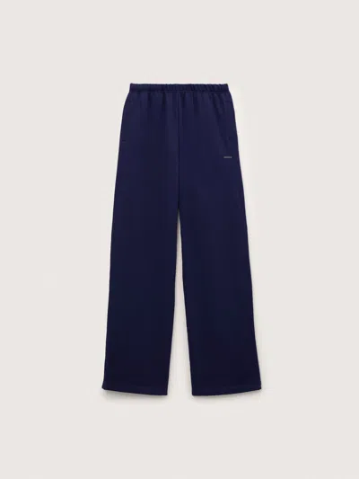 Pangaia Womens Midweight Straight Leg Sweatpants—ocean Navy In Blue