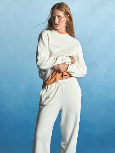Pangaia Womens Midweight Sweatshirt And Straight Leg Track Pants Set In Neutral