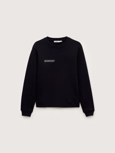 Pangaia Womens Midweight Sweatshirt—black