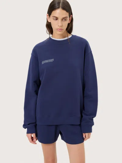 Pangaia Womens Midweight Sweatshirt—ocean Navy In Blue