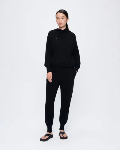Pangaia Womens Recycled Cashmere Sweatpants—black