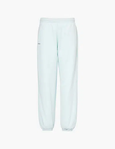 Pangaia Womens Reflect Blue 365 Tapered-leg Organic-cotton Jogging Bottoms