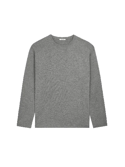 Pangaia Womens Regenerative Merino Wool Sweater—grey Marl In Gray