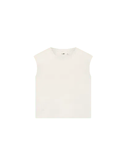 Womens Sleeveless T-shirt—bone White from PANGAIA
