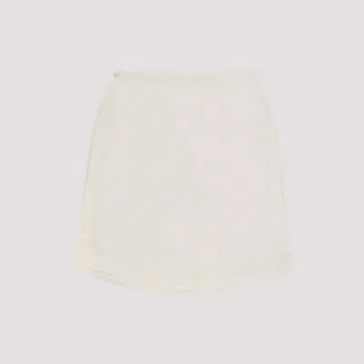Pangaia Womens Summer Linen Wrap Shorts In White