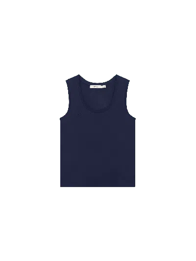 Pangaia Womens Tank Top—midnight Navy In Blue