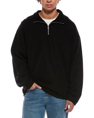 Pangaia Wool Funnel Neck Sweater In Black