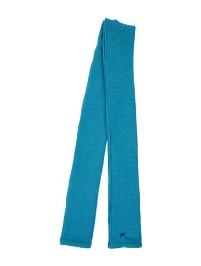 Pre-owned Pangaia Wool Scarf In Blue