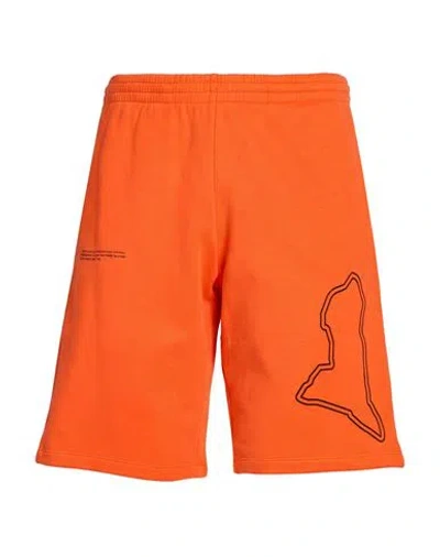 Pangaia X Extreme E Man Shorts & Bermuda Shorts Orange Size Xxs Organic Cotton