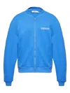 Pangaia Zip-front Bomber Jacket In Blue