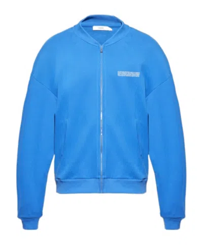 Pangaia Zip-front Bomber Jacket In Blue