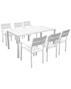 Pangea Home 7pc South Beach Dining Set In White