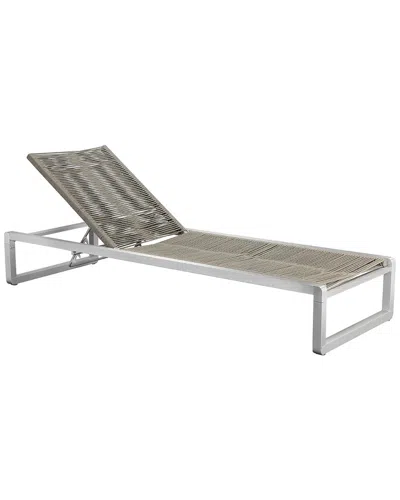 Pangea Home Bella Outdoor Lounger In Gray