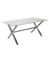 Pangea Home Beverly Dining Table In White