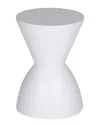 Pangea Home Dango Side Table In White
