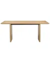 Pangea Home Brad Dining Table In White