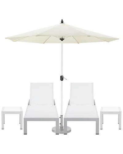 Pangea Home Copa 6pc Outdoor Poolside Set In White