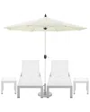 Pangea Home Copa 6pc Poolside Set In White