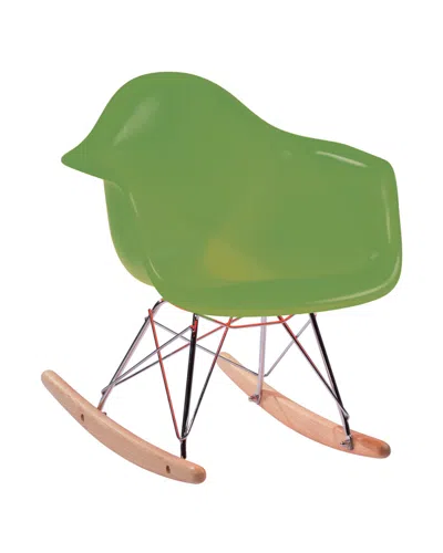 Pangea Home Daisy Rocking Chair In Green