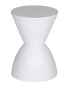 Pangea Home Dango Side Table In White