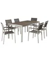 Pangea Home David 7pc Dining Set In Brown