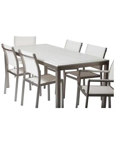 Pangea Home David 7pc Dining Set In Neutral
