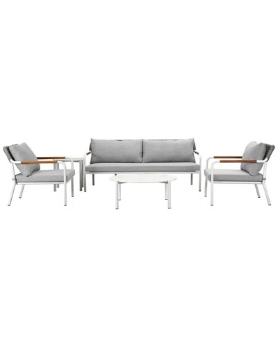 Pangea Home Dean 5pc Outdoor Sofa Set In Gray