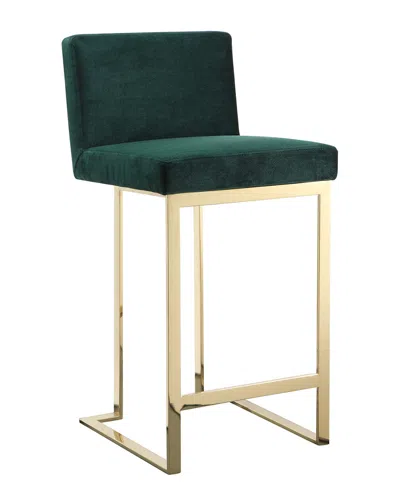 Pangea Home Dexter Counter Stool In Green