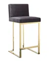 Pangea Home Dexter Counter Stool In Black