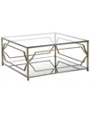 Pangea Edward Glass Console Table