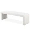 Pangea Home Ella Bench In White