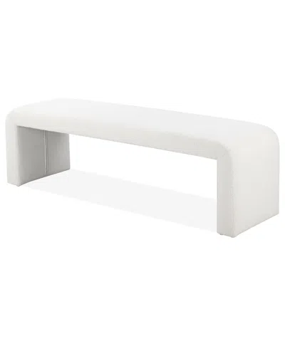 Pangea Home Ella Bench In White