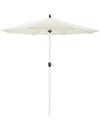 Pangea Home Ella Umbrella, White Powder Coated Aluminum Pole White Fabric In White