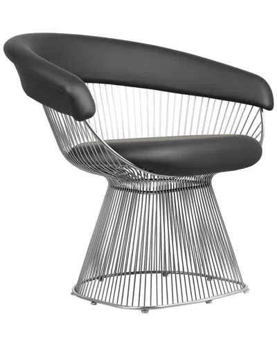 Pangea Home Fern Wire Arm Chair In Gray