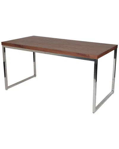 Pangea Home Frank Desk Walnut In Brown