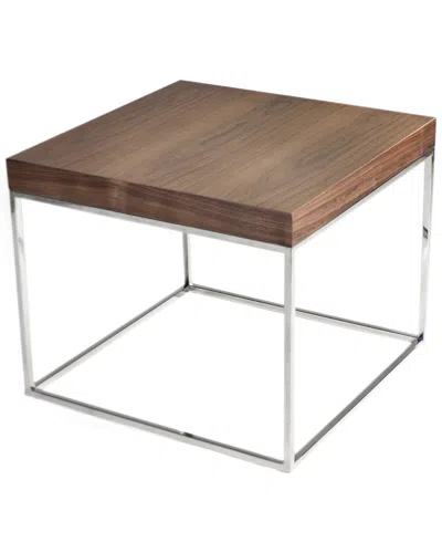 Pangea Home Fred Side Table In Brown