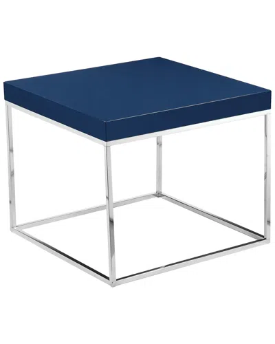 Pangea Home Fred Side Table In Navy