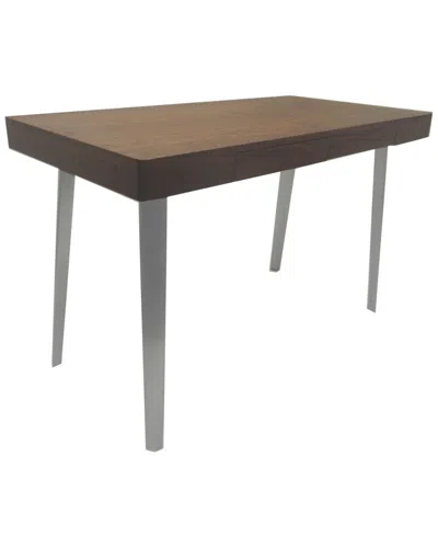 Pangea Home Hal Desk In Brown