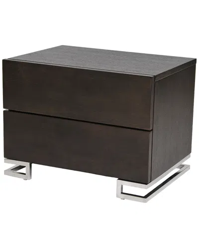 Pangea Home Harper Espresso Nightstand In Brown