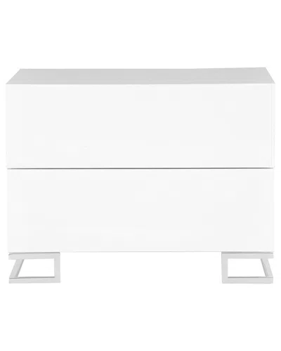 Pangea Harper White Nightstand