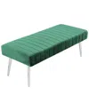 Pangea Home Hilda Bench In Green
