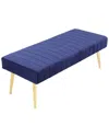 Pangea Home Hilda Bench In Navy