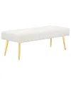 Pangea Home Hilda Bench In White